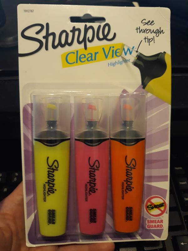 Sharpie® Clear View Highlighters Assorted Colors (3) Packs Of 3