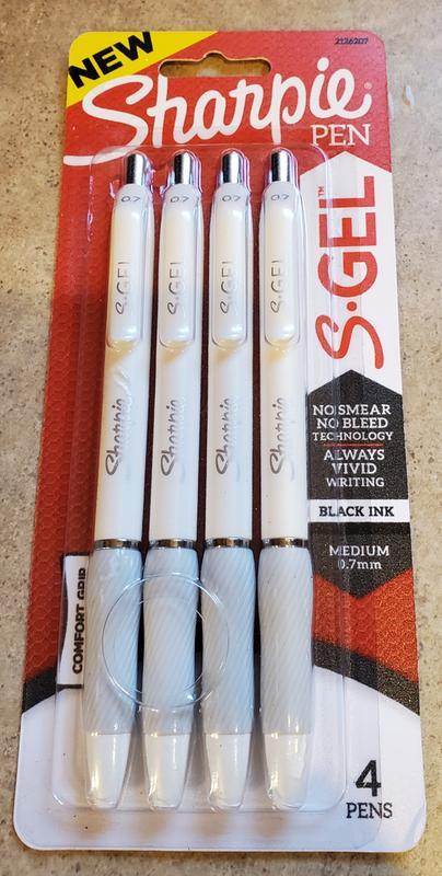 Sharpie S-Gel Fashion Barrel Gel Pens, Medium Point, 0.7 mm, Assorted Barrel, Assorted Ink, Pack of 12 Pens
