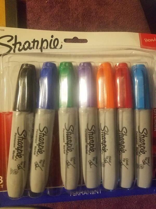 Sharpie Permanent Markers, Fine Point, Assorted Colors, 3 Pack