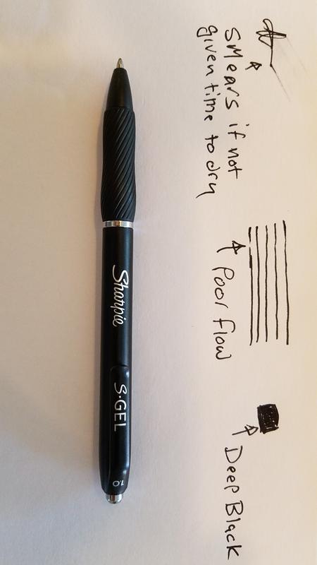 Sharpie® S-Gel™ S-Gel High-Performance Gel Pen, Retractable, Bold 1 mm, Red  Ink, Black Barrel, PK12 PK (2096136)