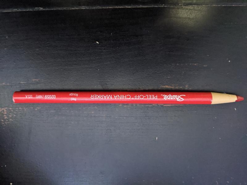 Sharpie Peel-Off China Marker - Black Grease Pencil - Search Rescue Tools
