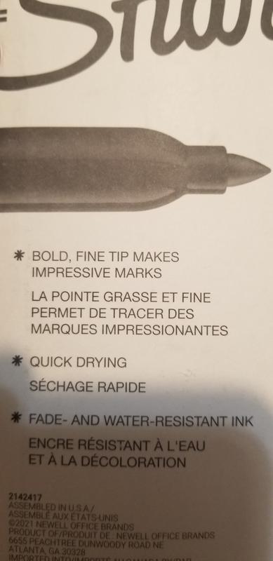 Sharpie Fine Point Black Permanent Marker at