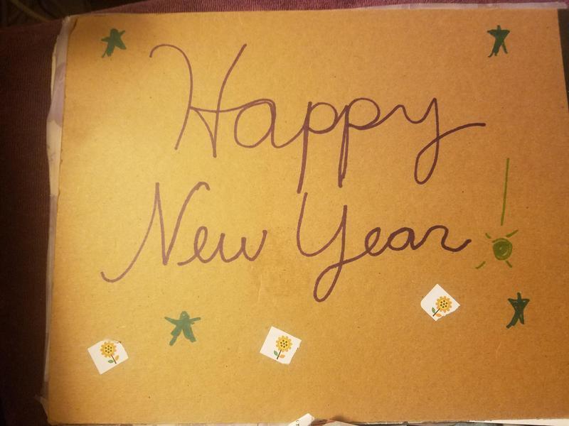 Sign made with markers