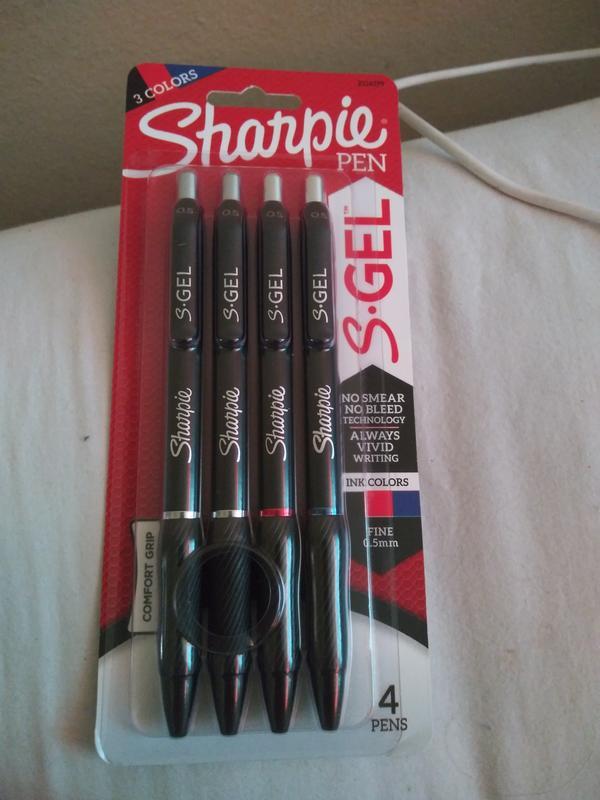 Sharpie S-Gel Pen Black .5mm 4ct