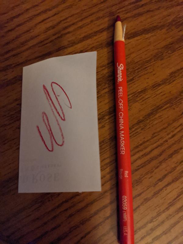 Red Wax Pencil