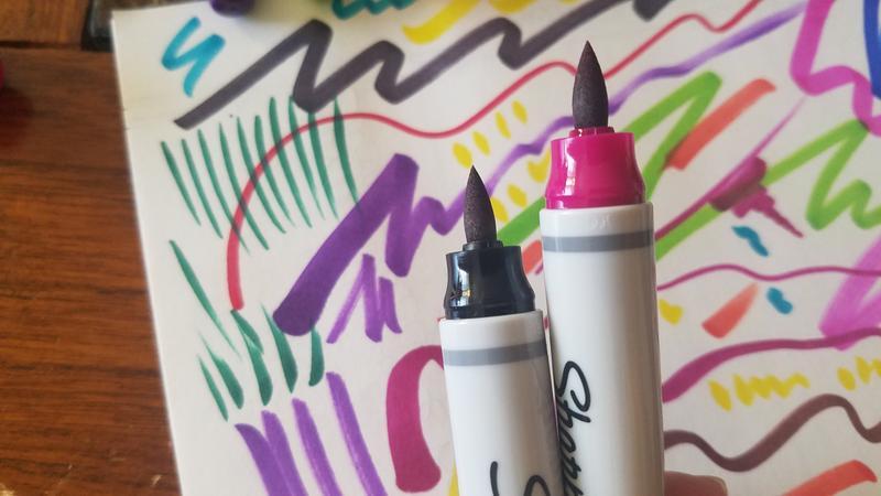 Sharpe Mfg Co Sharpie 2021536 Brush Tip Art Pens; Assorted Color