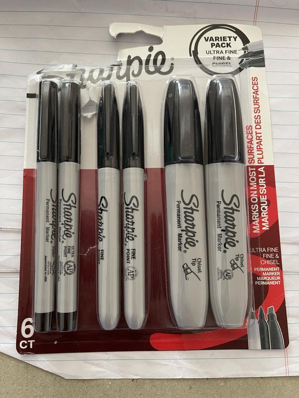 Sharpie Metallic Ink Chisel Tip Permanent Markers - Chisel Marker Point Style - Multi - 3 / Pack | Bundle of 2 Packs