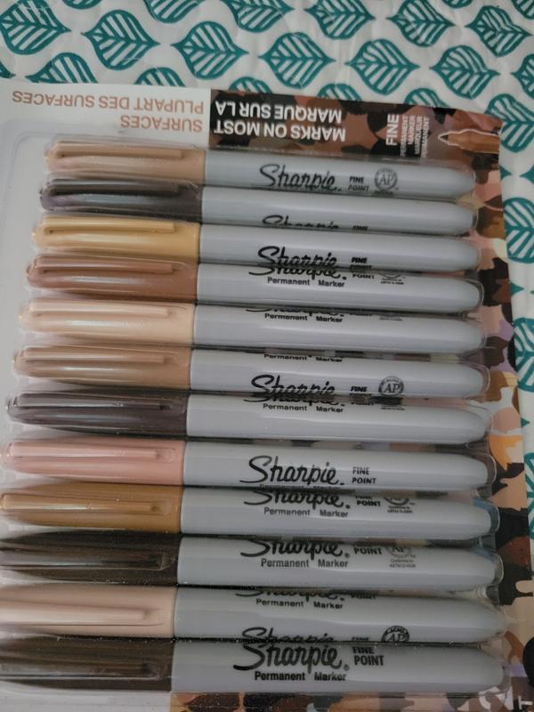 Sharpie Permanent Markers, Portrait Colors, Fine Point