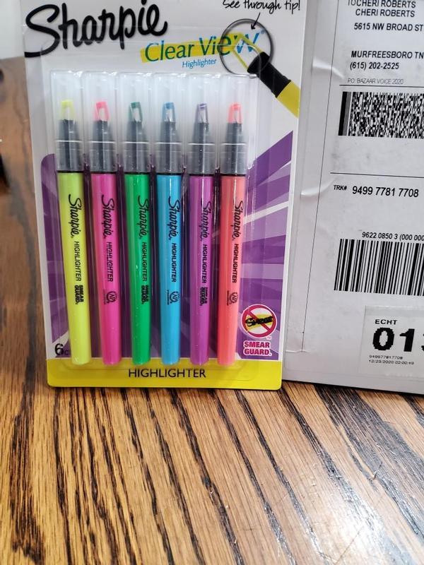 Sharpie Clear View Stick Highlighter Yellow 2/Pack