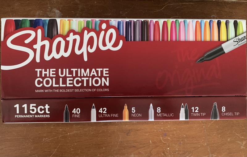 Sharpie Permanent Markers Ultimate Collection, Assorted Tips and