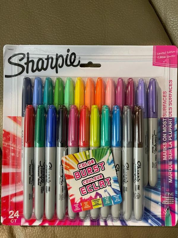 Sharpie Permanent Markers, Color Burst, Fine Point