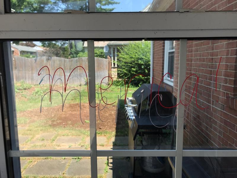 Kind of hard to see on surface that isn't solid behind