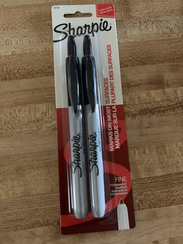 Sharpie Retractable Black Fine Point Permanent Marker