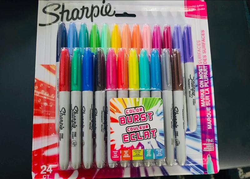 Sharpie Color Burst Permanent Markers Fine Point Assorted Colors