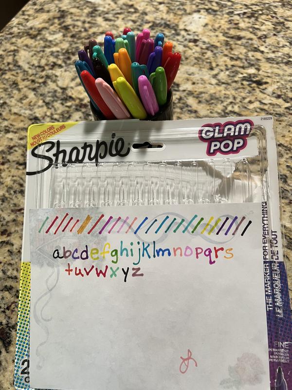 Sharpie Glam Pop Ultra Fine Permanent Markers 24/Pkg-Assorted 2185227 -  GettyCrafts