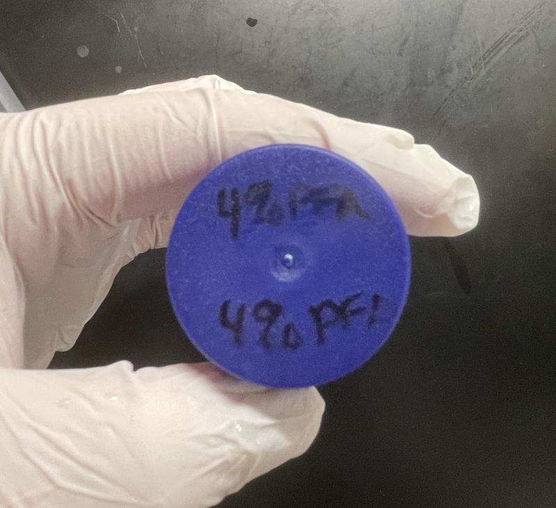 The top is after I tested with Isopropanol. The bottom is writing on a wet surface.