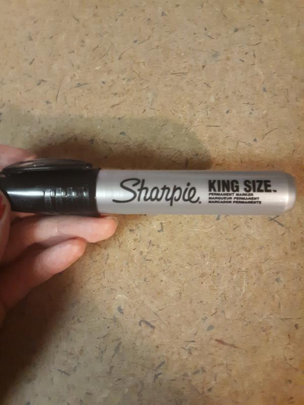 Sharpie® King Size™ Marqueur noir permanent force industrielle, 12
