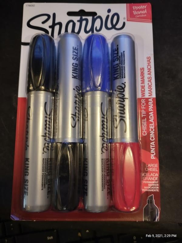 Sharpie® King Size™ Permanent Markers 4 Pack | Becker's