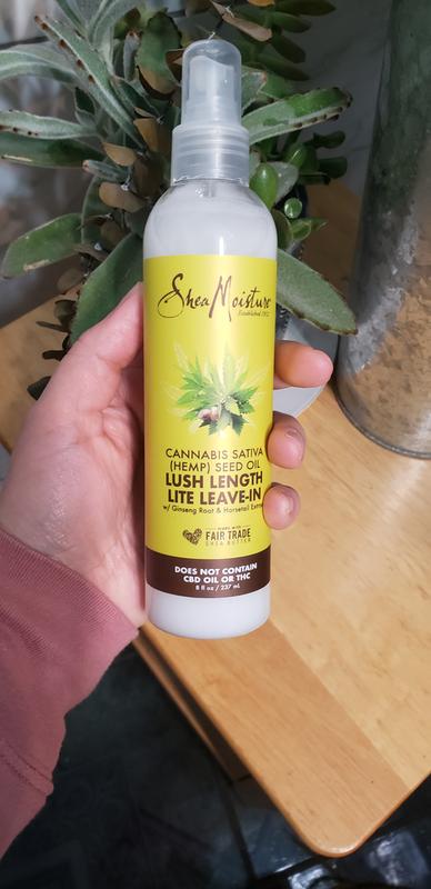 shea moisture cannabis sativa leave in