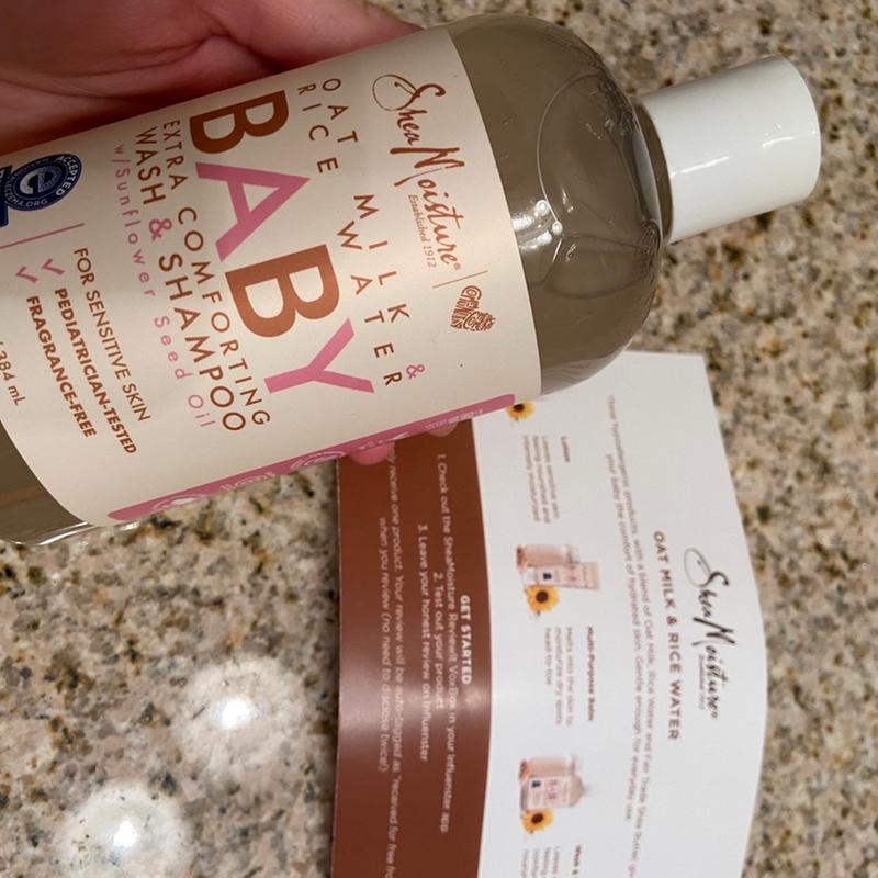 oat milk & rice water baby extra comforting wash & shampoo