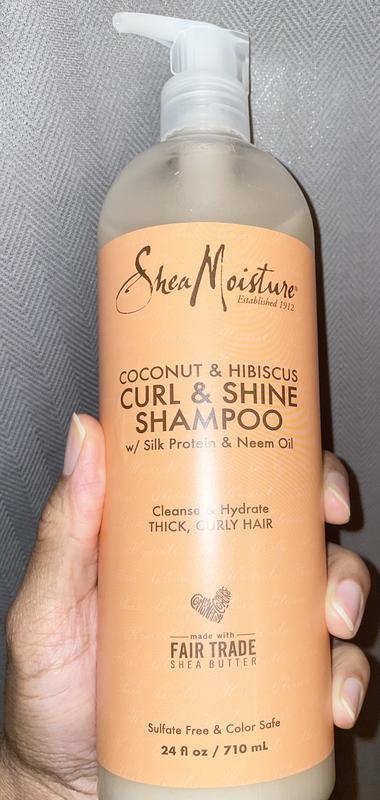 SheaMoisture Curl and Shine Coconut Shampoo Coconut and Hibiscus