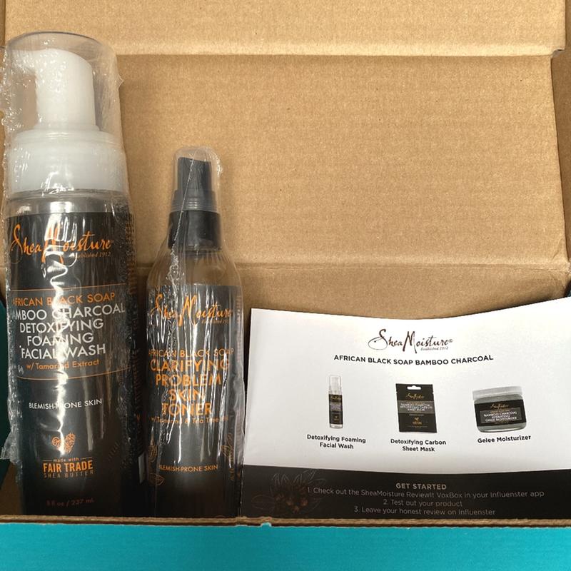 shea moisture detoxifying foaming facial wash