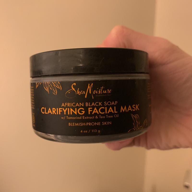 shea moisture clarifying facial system steps