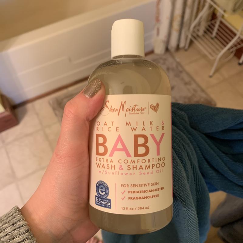 shea moisture oat milk and rice water baby