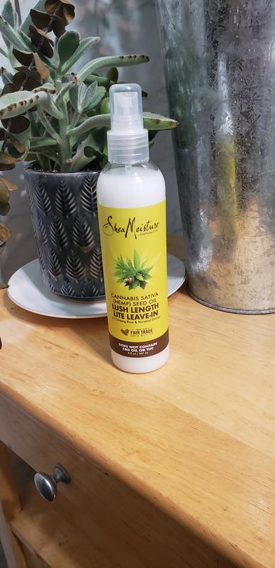 shea moisture cannabis sativa leave in