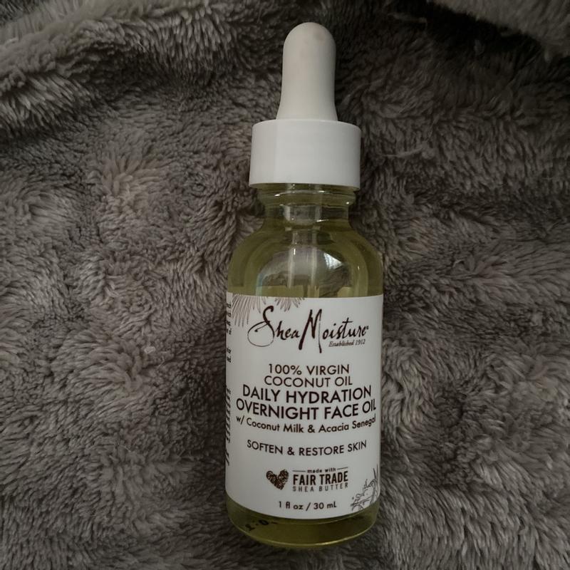 shea moisture daily hydration overnight face oil