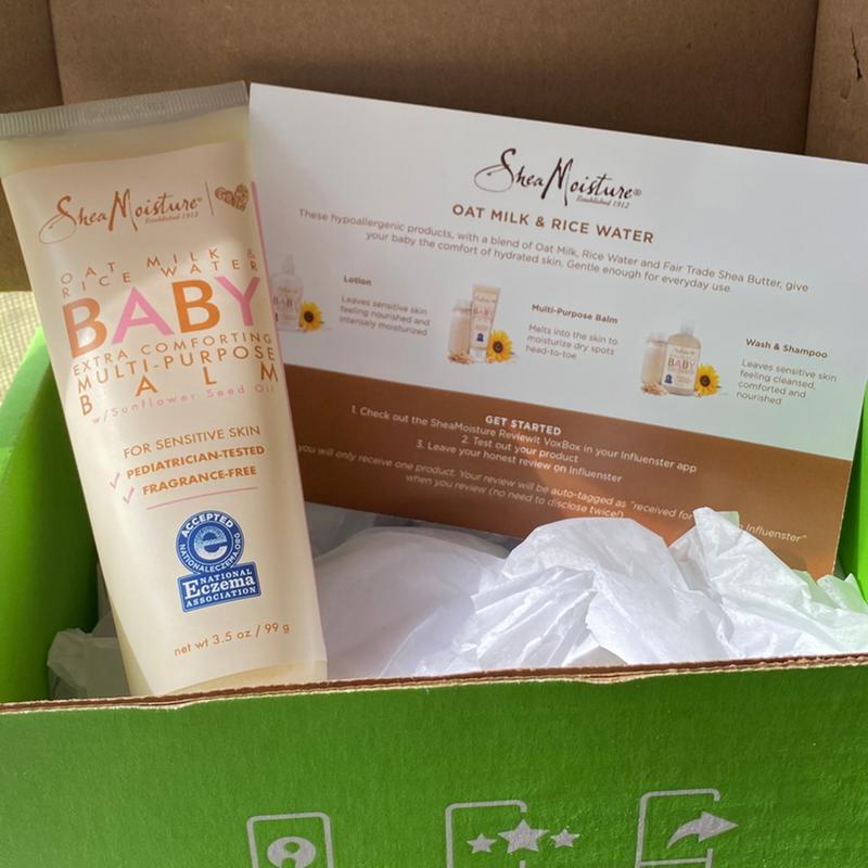 shea moisture oat milk and rice water baby