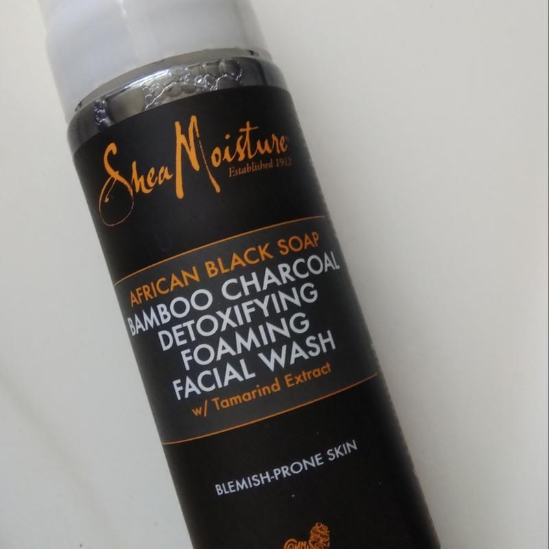shea moisture african black soap foaming face wash