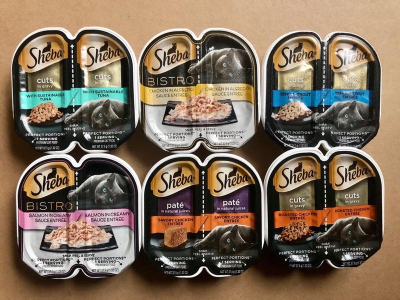 SHEBA Wet Cat Food Cuts in Gravy Variety Pack Gourmet Salmon and