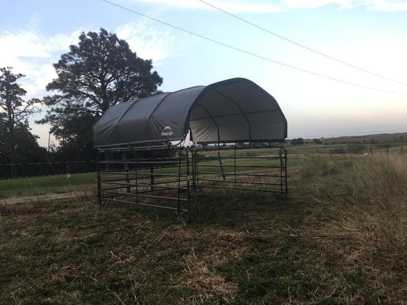Shelter Logic 12x12 Corral Shelter Material Powder Coated