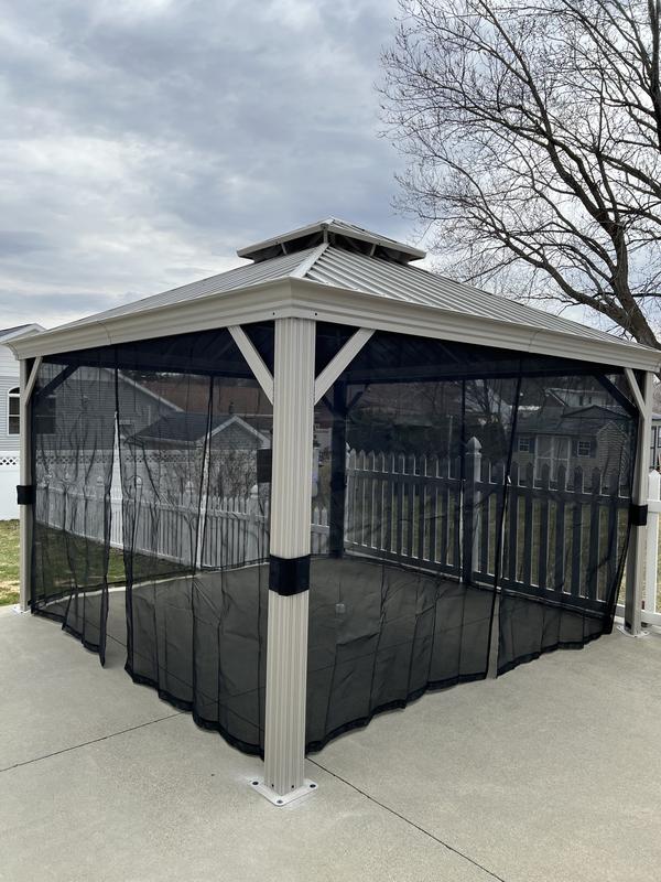 Sojag Monaco Champagne 12 ft. x 12 ft. Gazebo 500-9164060 - The