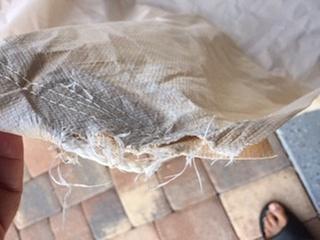 Other corner tearing out