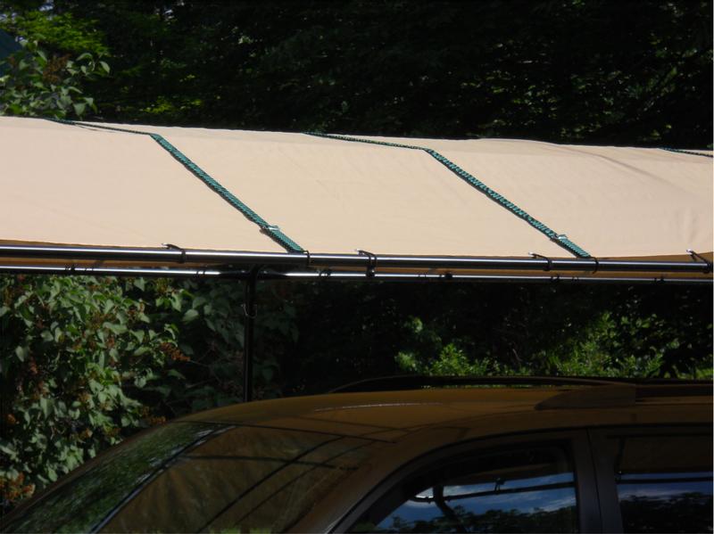 Flat bungee over straps