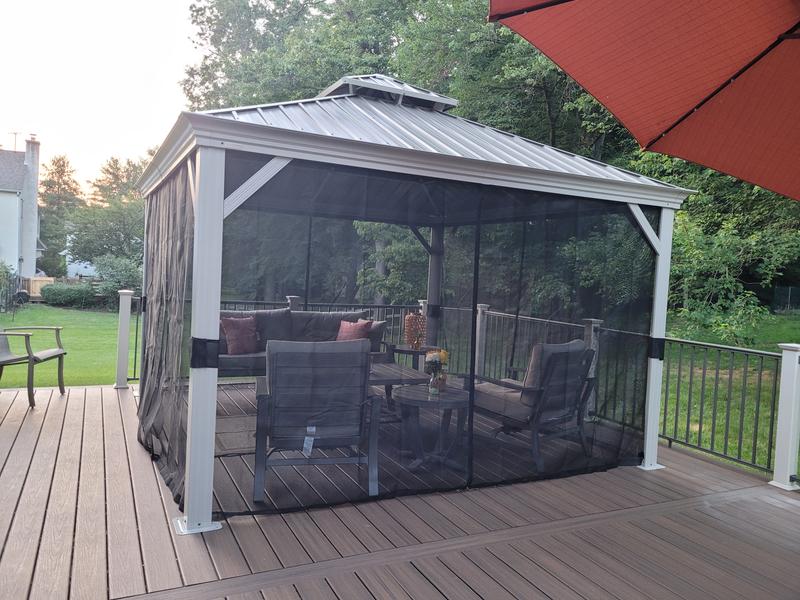 Sojag Monaco Champagne 12 ft. x 14 ft. Gazebo 500-9164077 - The