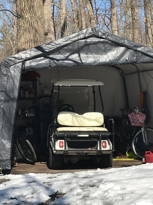 The shed and cart both survived 4 Nor’Easters!