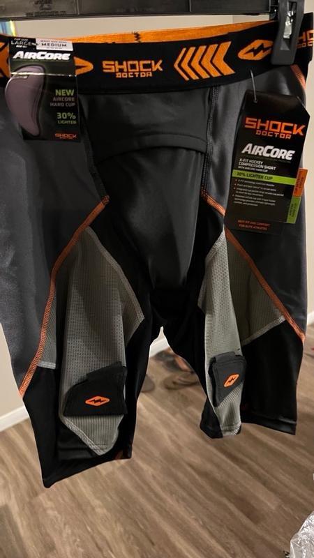 SHOCK DOCTOR パワースライディングショーツ X-FIT Cross Compression Hockey Short with Athletic Cup