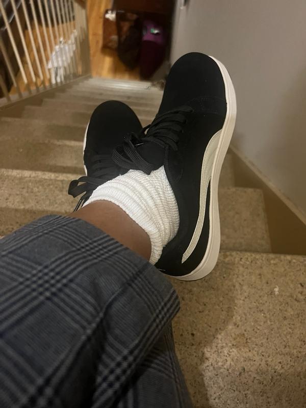 Men's PUMA Safety Iconic Low CT–Black/White Non-Slip Work Shoes