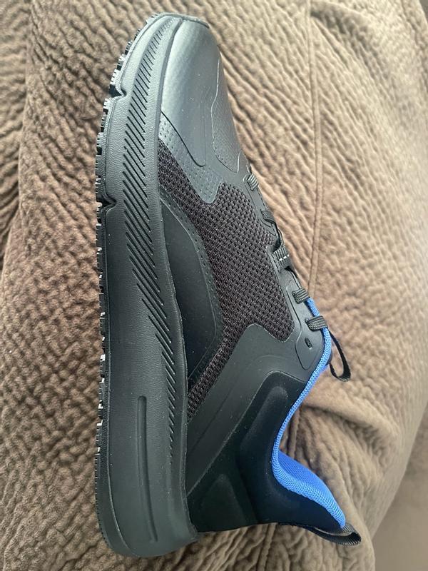 Crossing 4SG Women's Black Non-Slip Shoes with Blue Accents