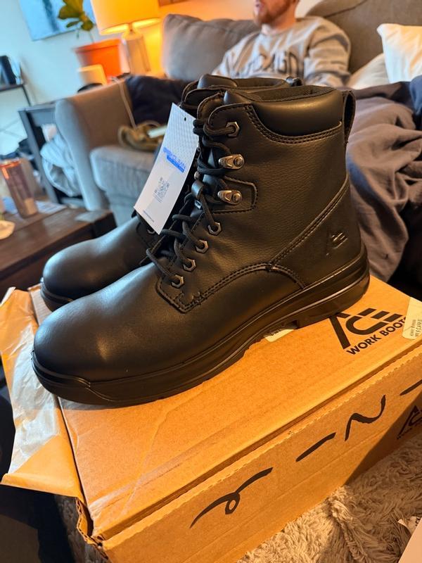 Men's ACE® Rowan II ST – Black Non-Slip Steel-Toe Boots