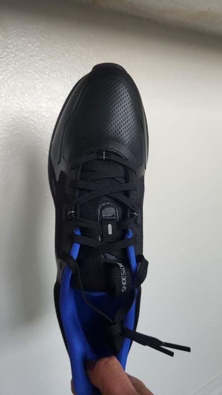kicks Crossing 4SG Men's Gray Non-Slip Shoes with Blue Accents