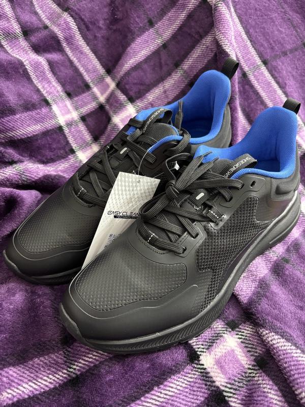 Crossing 4SG Women's Black Non-Slip Shoes with Blue Accents
