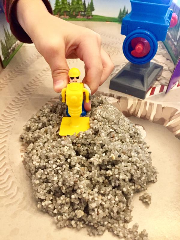 Loved playing with the construction guy!