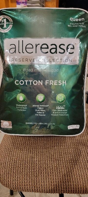 AllerEase  Cotton Fresh Antimicrobial Mattress Protector