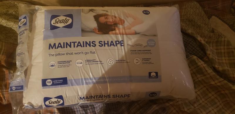 Sealy Elite Extra Firm Maintains Shape Foam Core Support Pillow