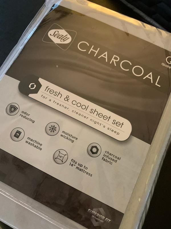 Sealy  Charcoal Fresh & Cool Sheet Set