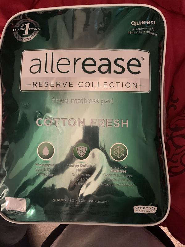 AllerEase  Cotton Fresh Antimicrobial Mattress Protector